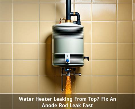 hot water heater leaking from top anode|Hot Water Heater Leaking from Top Anode